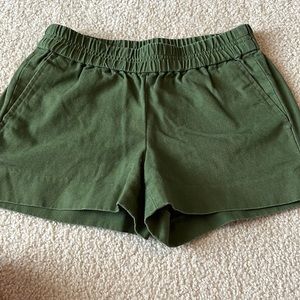 J crew elastic waist shorts